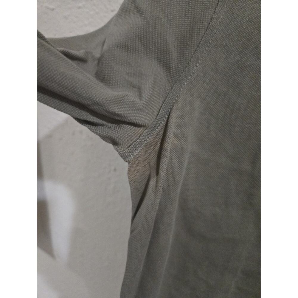 POLO RALPH LAUREN KNIT OLIVE GREEN BUTTON UP SHIRT, SIZE Petite Medium PM - Picture 5 of 7
